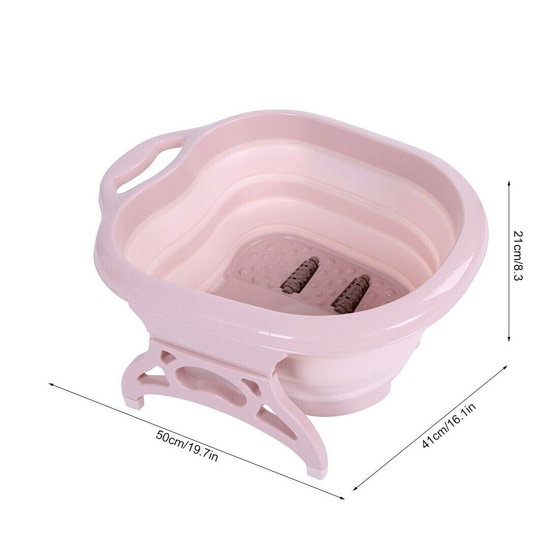 Foot Spa Pedicure Wet Bath Bubble Massage Bucket Feet Therapy Soothing Folding UK NEW