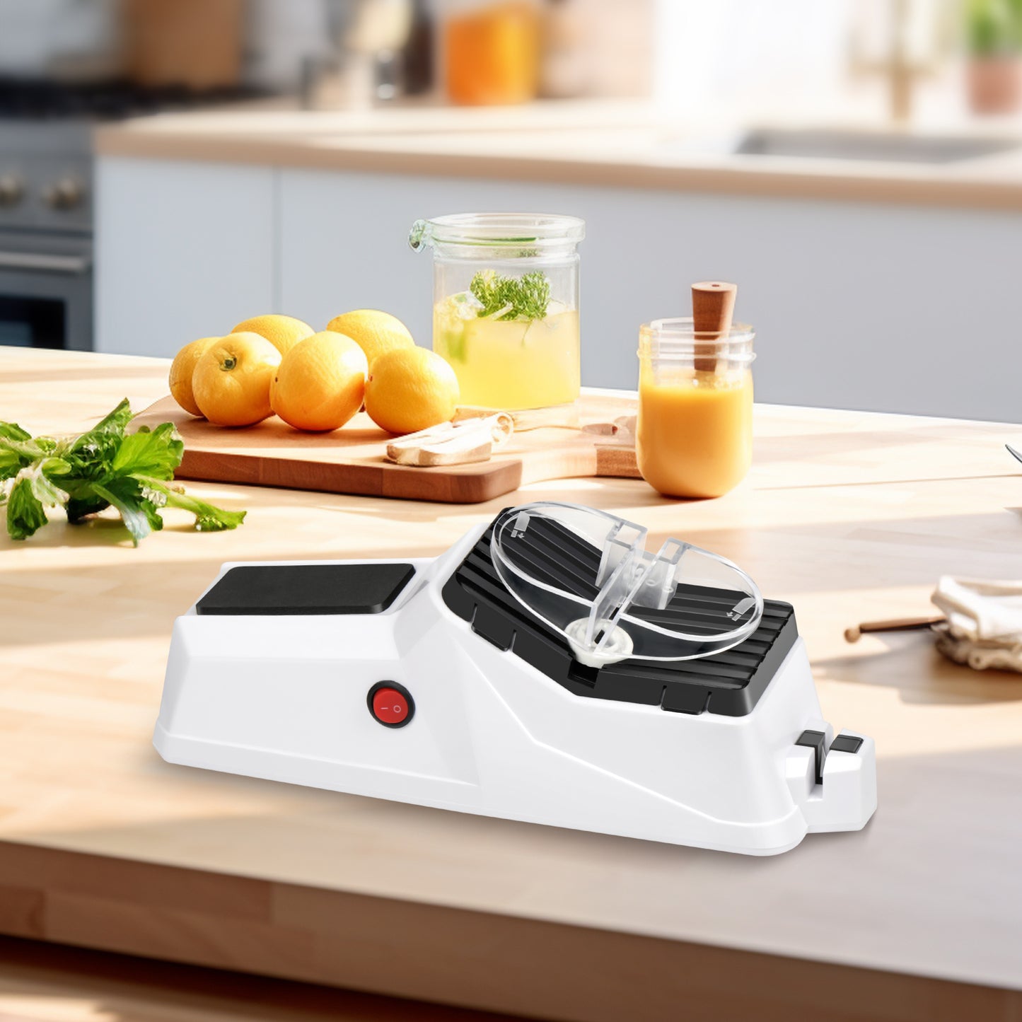 Professional Electric Knife Sharpener With USB, 4-in-1 Sharpening System, Fast Sharpening And Polishing, With Protective Cover, Suitable For Alloy Knives, Carbide Knives
