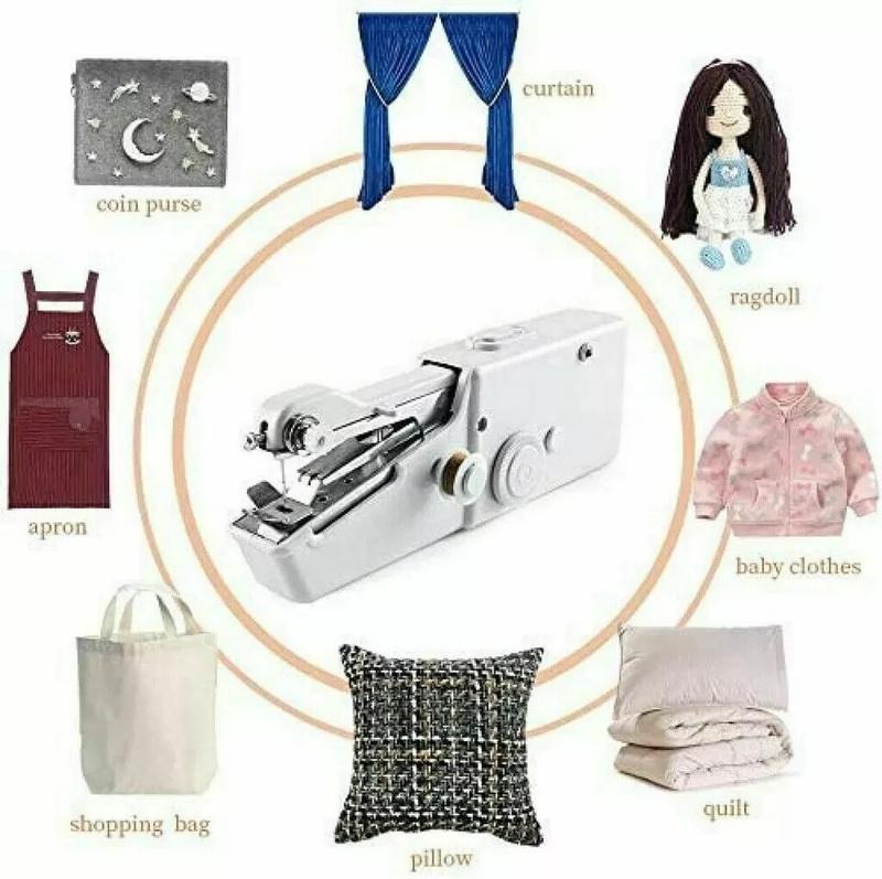Mini Handheld Cordless Sewing Machine Hand Held Thread Clothes Portable  UK