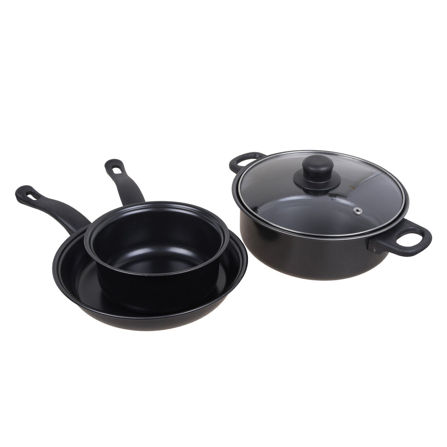 13pcs Cookware Set Pan Pot Non Stick Saucepans Frying Pan Cookware Set Glass Lid