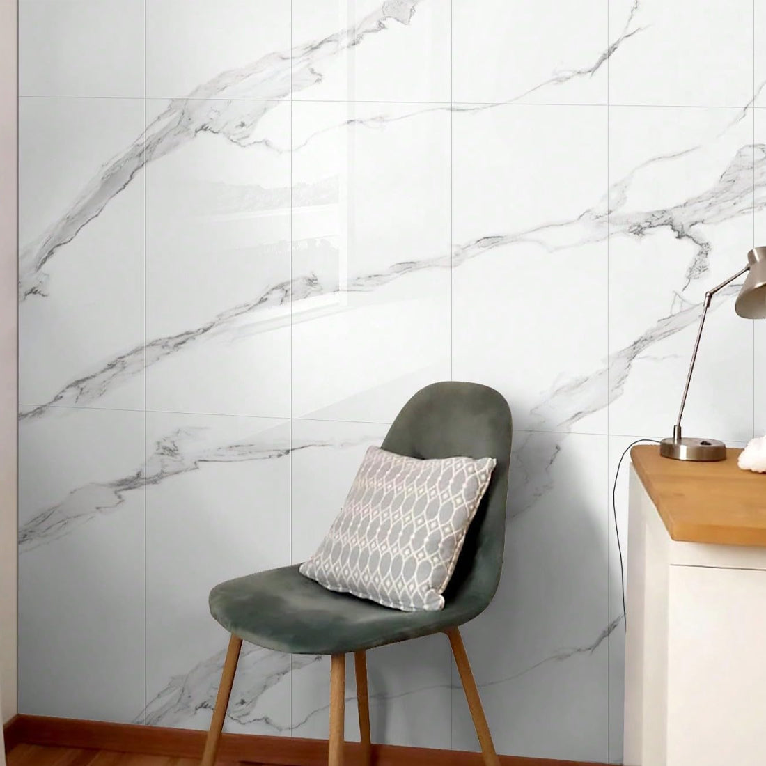 12 Pcs  Ceramic Tile Wall Stickers Stick On Kitchen Bathroom Home Decor