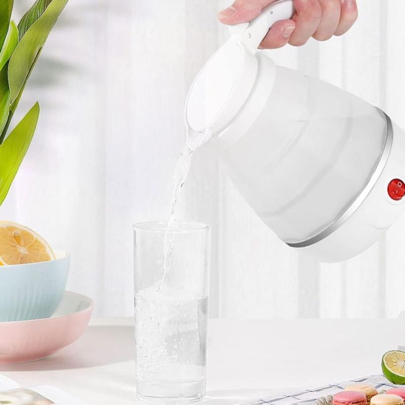 600ML Collapsible Travel Electric Water Kettle Folding Camping Caravan Silicone