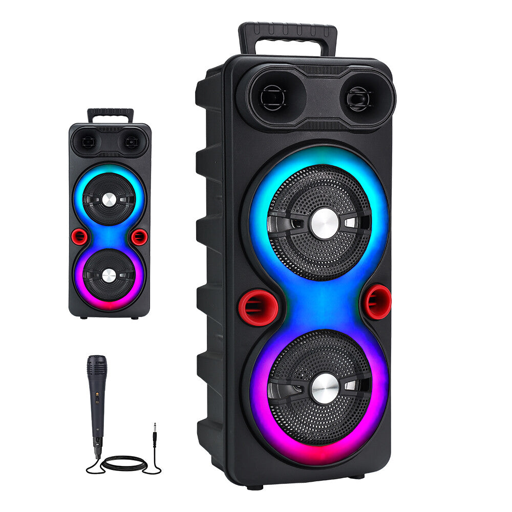 2000W Loud Bluetooth Speakers With Mic Portable Party Outdoor Wireless Subwoofer