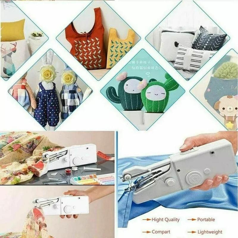 Mini Handheld Cordless Sewing Machine Hand Held Thread Clothes Portable  UK