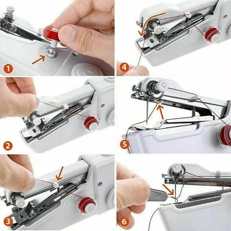 Mini Handheld Cordless Sewing Machine Hand Held Thread Clothes Portable  UK