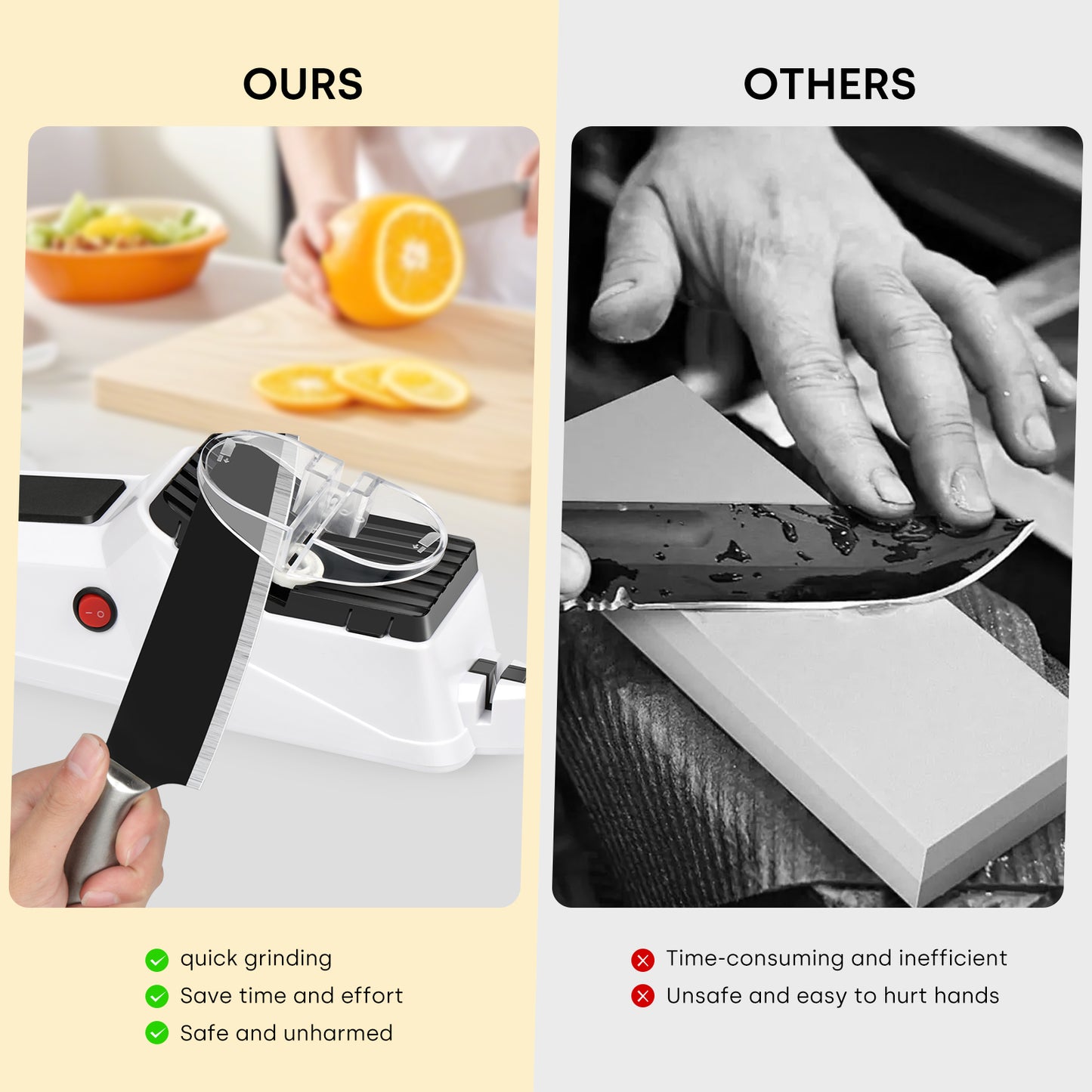 Professional Electric Knife Sharpener With USB, 4-in-1 Sharpening System, Fast Sharpening And Polishing, With Protective Cover, Suitable For Alloy Knives, Carbide Knives