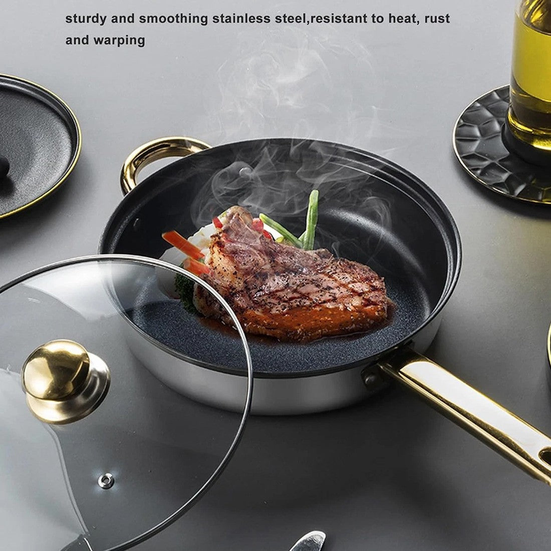 19 PCScookware Set, Including A Non-stick Saucepan, Frying Pan, And Milk Pan