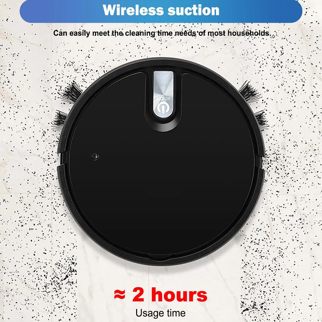 NEW Smart Robot Vacuum Cleaner Automatic Sweeper Floor Clean Rechargeable UK