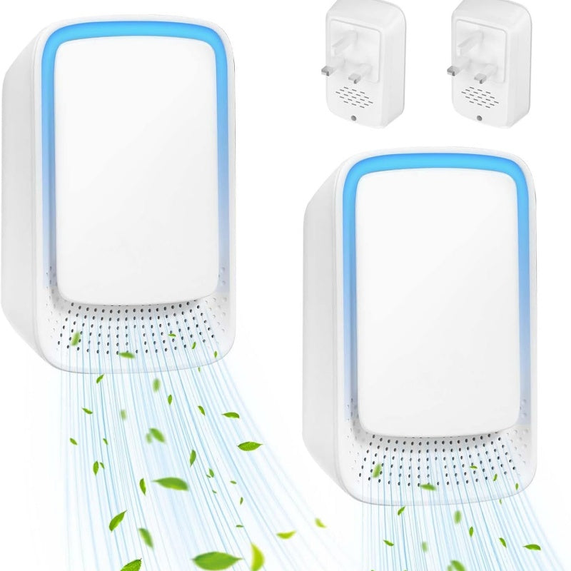 2pcs Air Purifier For Bedroom Home,Plug In Negative Ion Air Purifier For Smokers