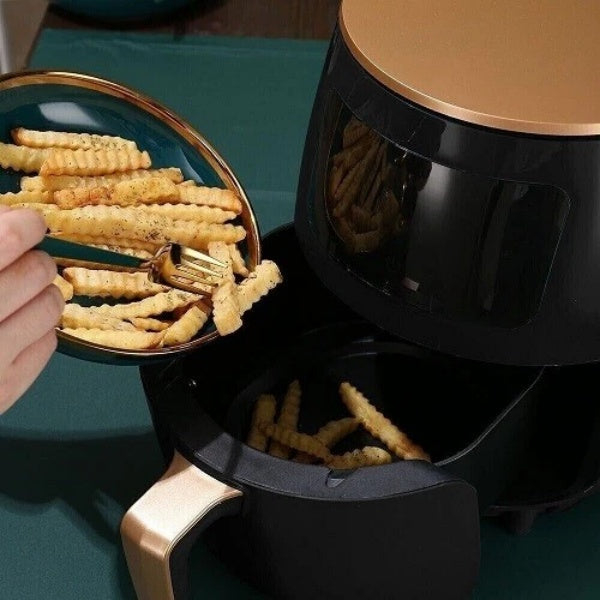 6L Air Fryer Large Capacity Digital Touch Screen Mulitifunction Oil Free Cooking