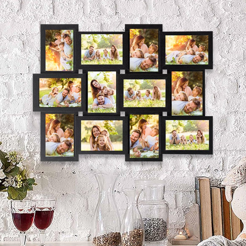 Multi Picture Frame Collage Aperture Photo Frames Holds 12 - 6''x4'' Photos