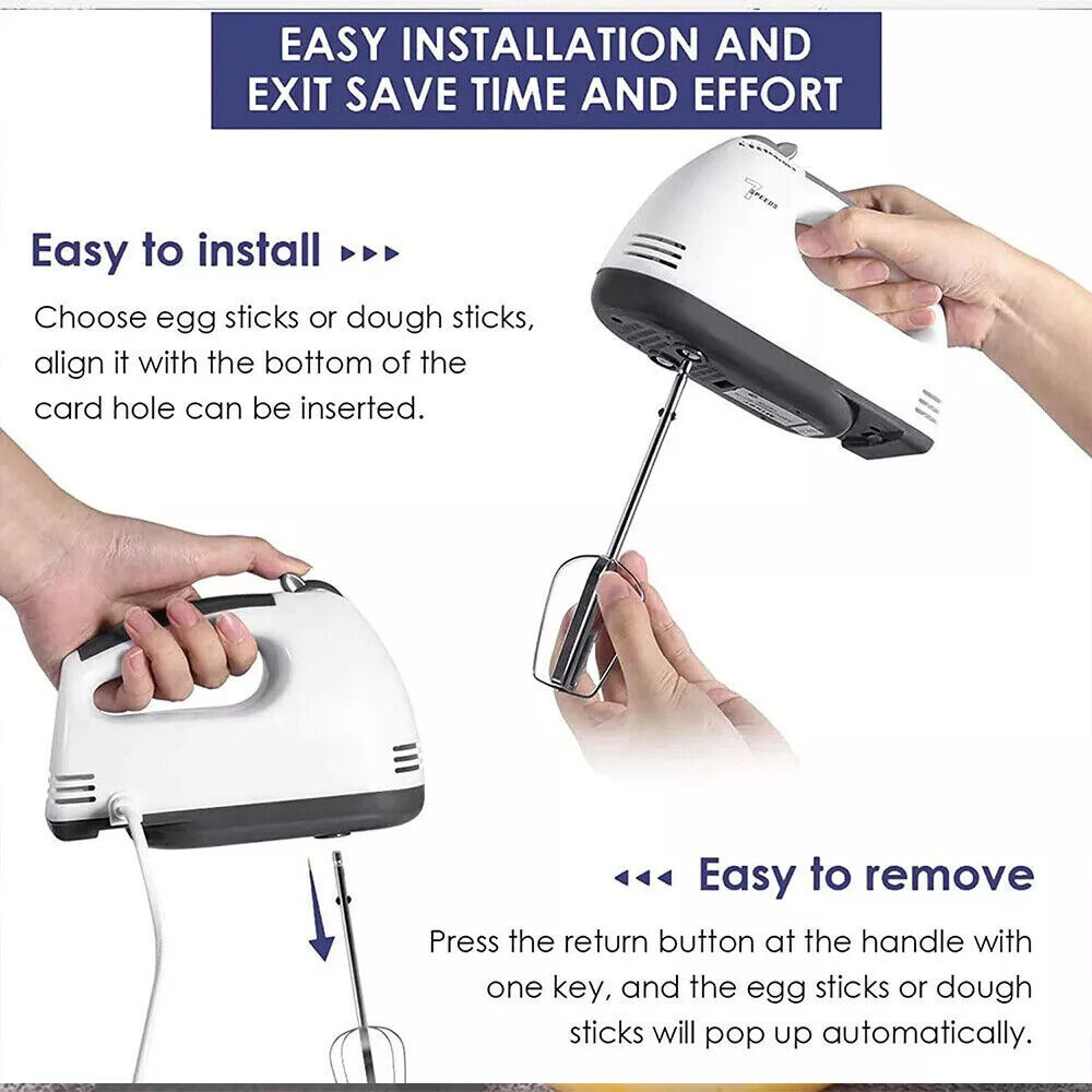 Speed Electric Stand Mixer Multifunctional Food Blender & Dough Kneader With Mixing Bowl