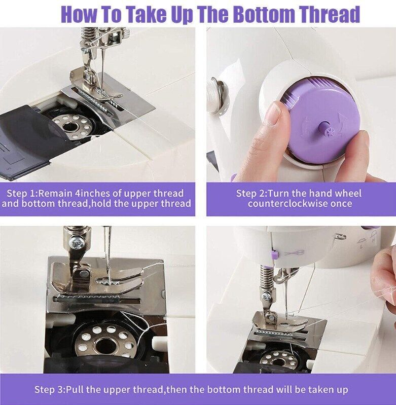 Electric Sewing Machine Portable Multifunctional Household Desktop Sewing UK