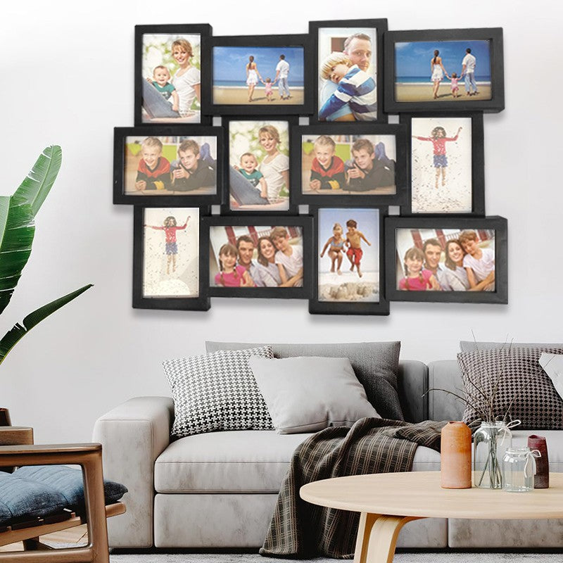 Multi Picture Frame Collage Aperture Photo Frames Holds 12 - 6''x4'' Photos
